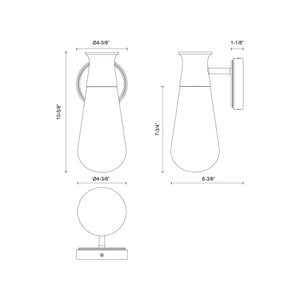 Marcel Exterior Wall Sconce