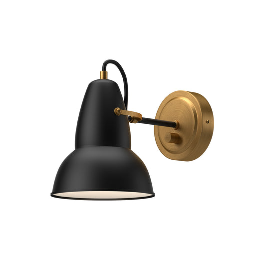 Felix 7-in Aged Gold/White 1 Light Wall/Vanity