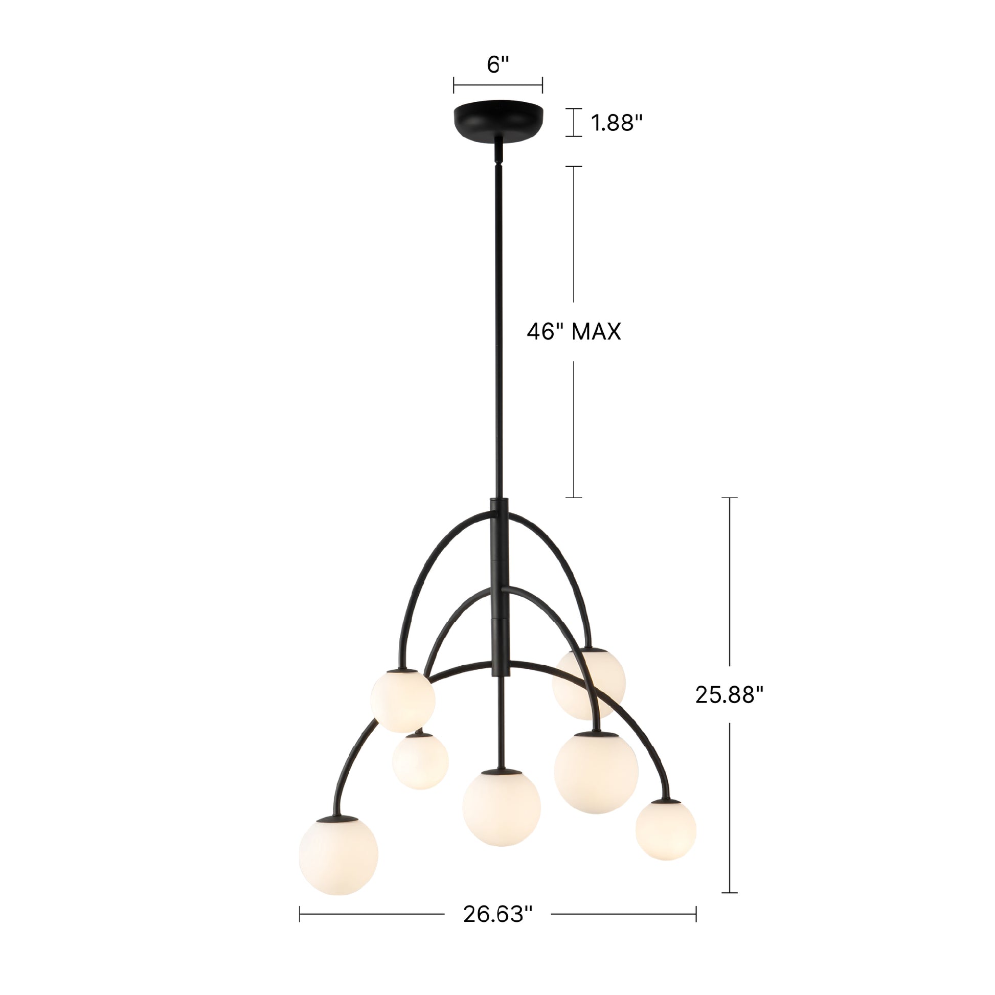 Fiona 27-in Chandelier