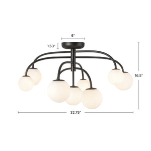 Fiona 33-in Semi-Flush Mount