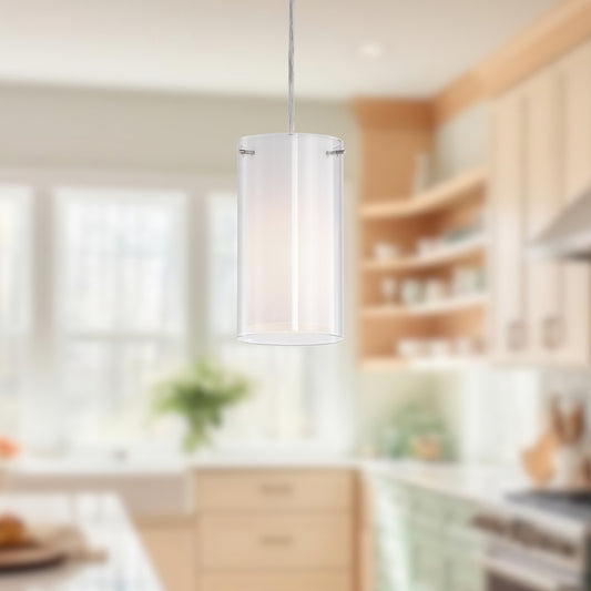 Firenze 4-in White 1 Light Pendant