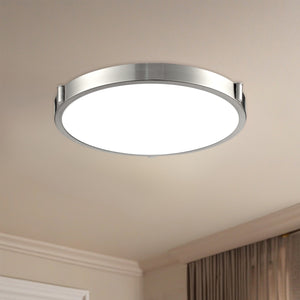 Floyd 13-in Brushed Nickel LED Flush Mount