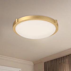 Floyd 13-in Brushed Nickel LED Flush Mount