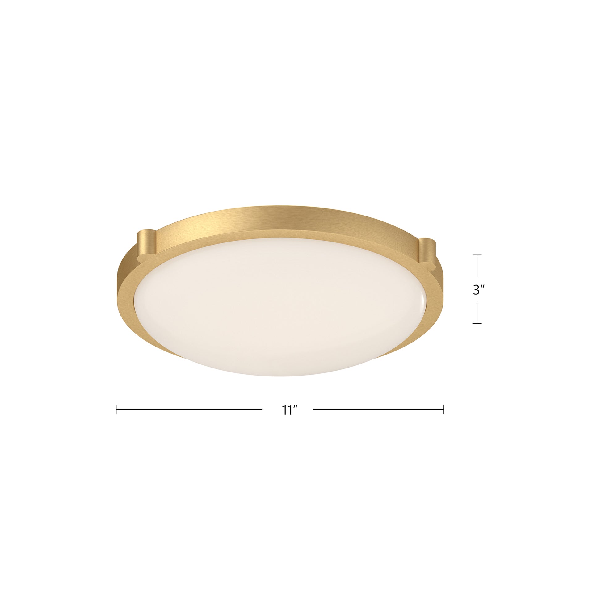 Floyd 13-in Brushed Nickel LED Flush Mount