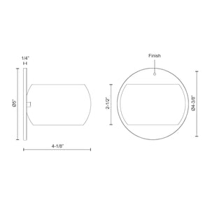 Flux 4-in Wall Sconce