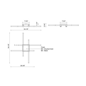 Blade Flush Mount