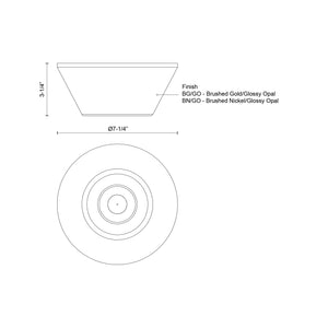 Holt 7-in Flush Mount