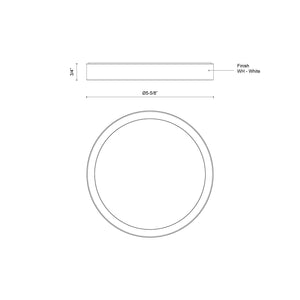 Mio 5-in White LED Flush Mount