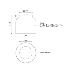 Cedar Flush Mount