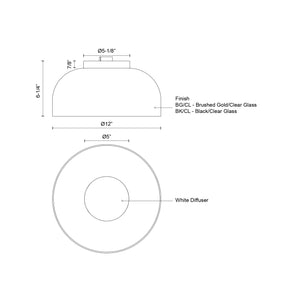 Cedar Flush Mount