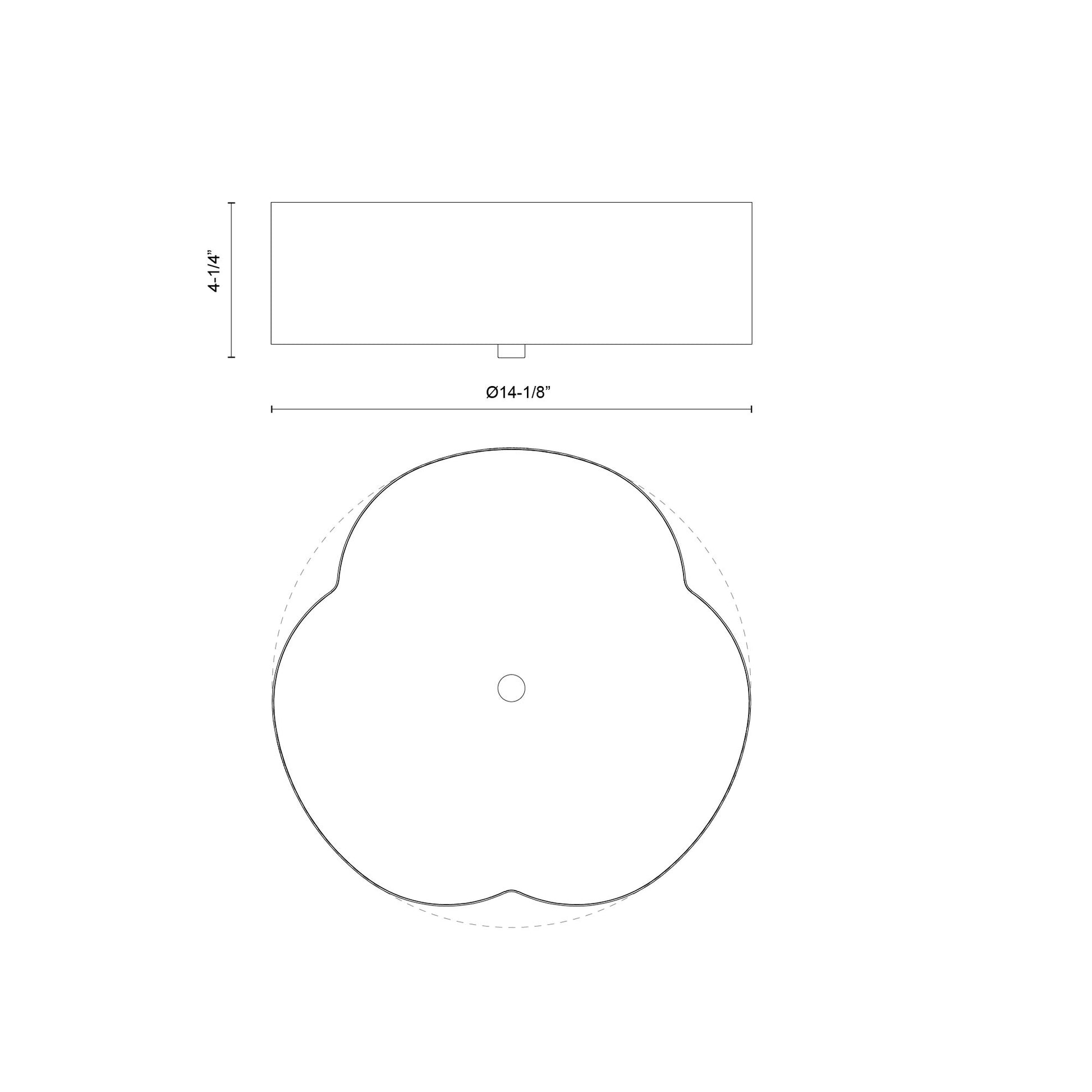 Adella 14-in Flush Mount