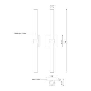 Fresno 24-in Chrome LED Vanity