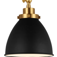 Wellfleet Single Arm Dome Task Sconce