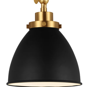 Wellfleet Single Arm Dome Task Sconce