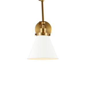 Wellfleet Double Arm Cone Task Sconce