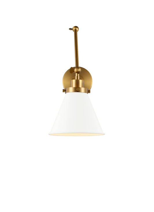 Wellfleet Double Arm Cone Task Sconce