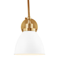 Wellfleet Double Arm Dome Task Sconce