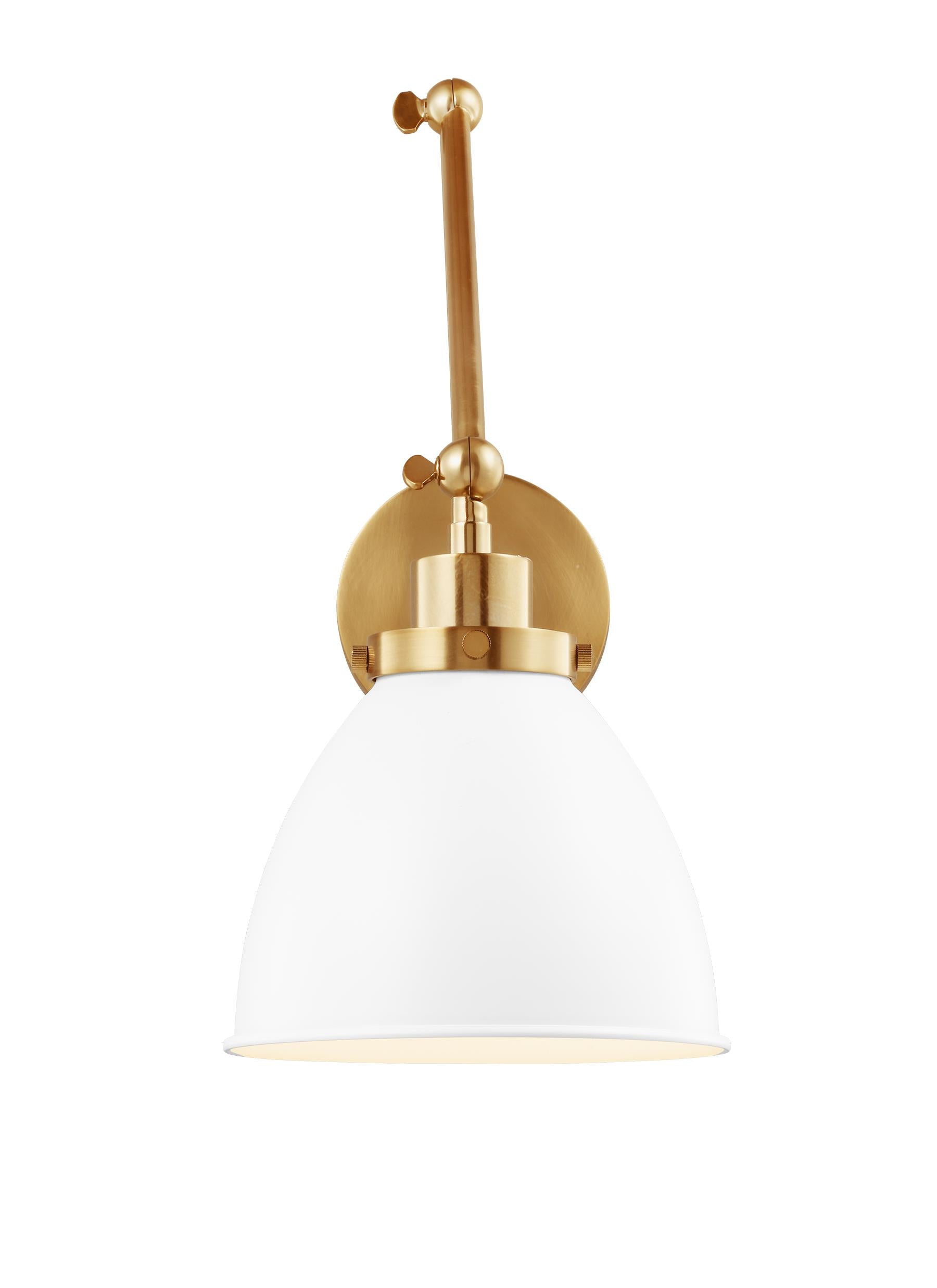 Wellfleet Double Arm Dome Task Sconce