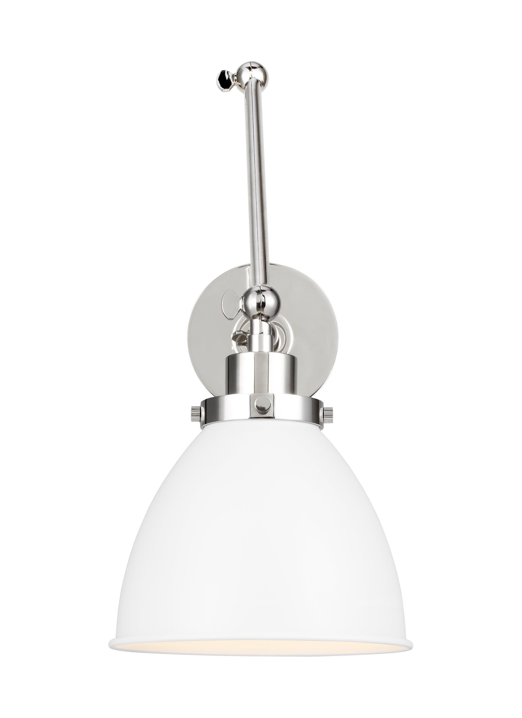 Wellfleet Double Arm Dome Task Sconce