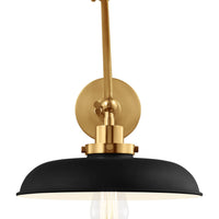 Wellfleet Double Arm Wide Task Sconce
