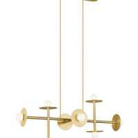 Nodes Large Linear Chandelier