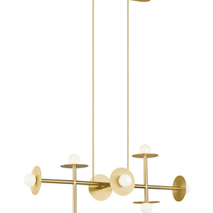 Nodes Large Linear Chandelier