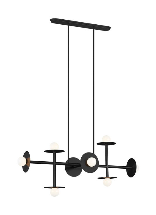 Nodes Large Linear Chandelier
