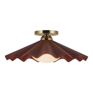 Furrow Semi-Flush Mount