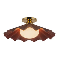 Furrow Semi-Flush Mount