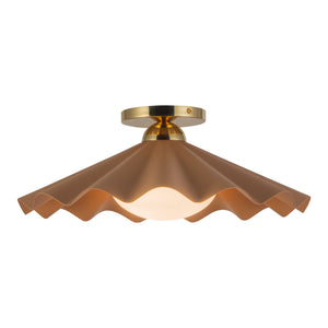 Furrow Semi-Flush Mount
