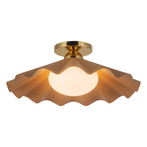Furrow Semi-Flush Mount