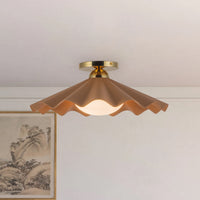 Furrow Semi-Flush Mount