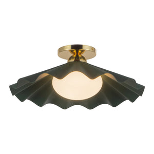 Furrow Semi-Flush Mount