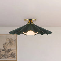 Furrow Semi-Flush Mount