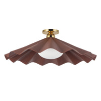 Furrow Semi-Flush Mount