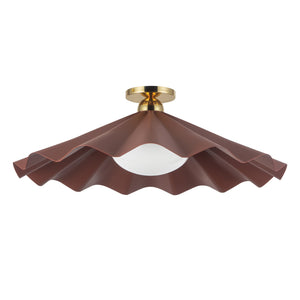 Furrow Semi-Flush Mount