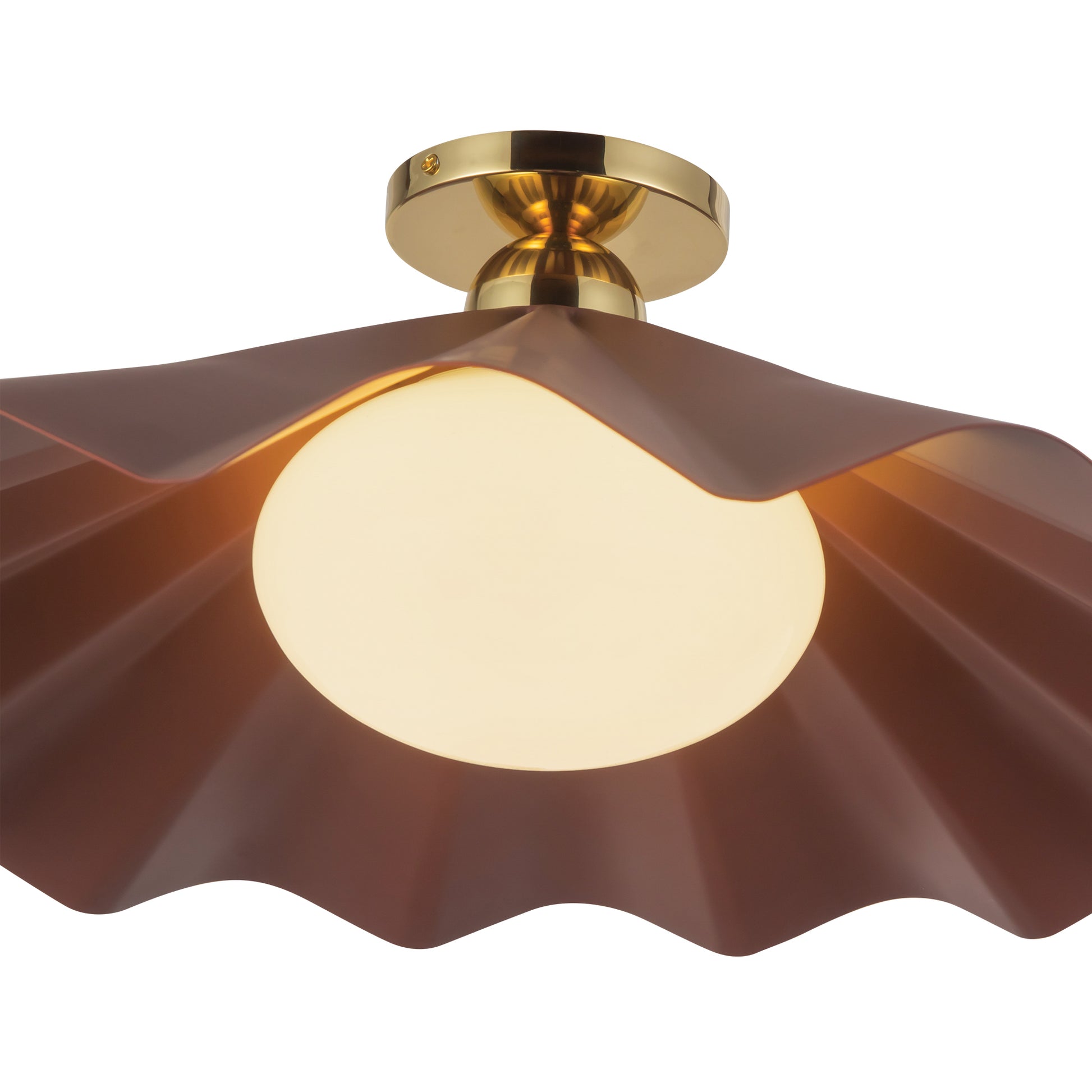 Furrow Semi-Flush Mount