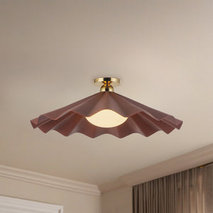 Furrow Semi-Flush Mount
