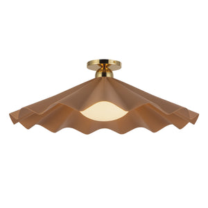 Furrow Semi-Flush Mount