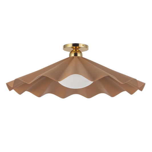 Furrow Semi-Flush Mount