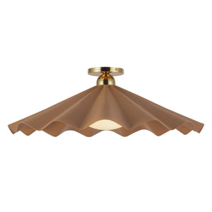 Furrow Semi-Flush Mount