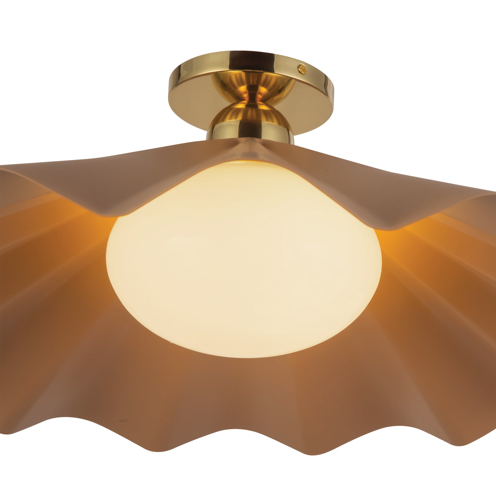 Furrow Semi-Flush Mount