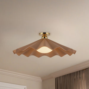 Furrow Semi-Flush Mount
