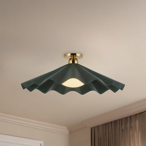 Furrow Semi-Flush Mount