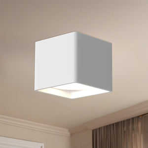 Falco 5-in Black LED Flush Mount