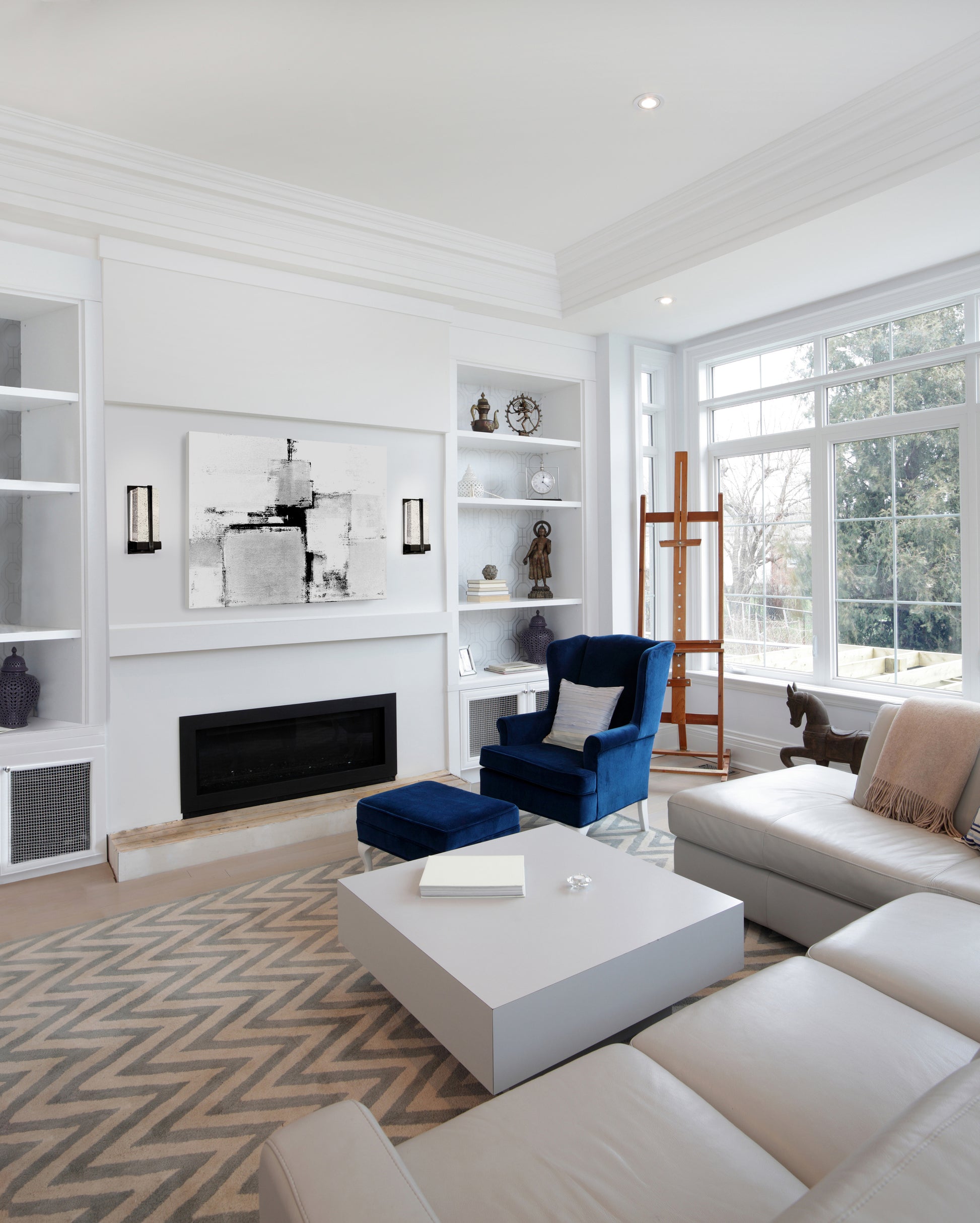 Gable 12-in Black LED Wall Sconce