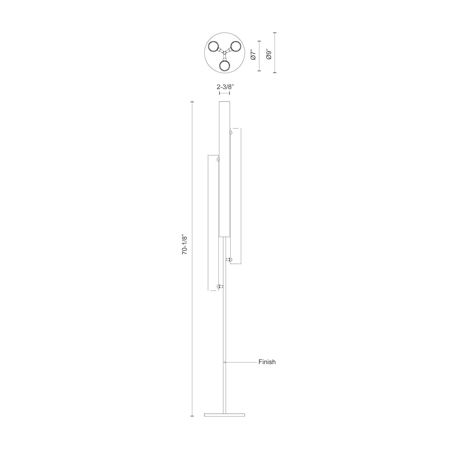 Gramercy Black LED Floor Lamp