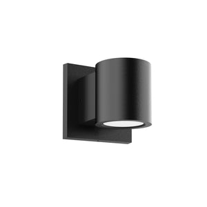 Griffith 4-in Textured Black LED Exterior Wall