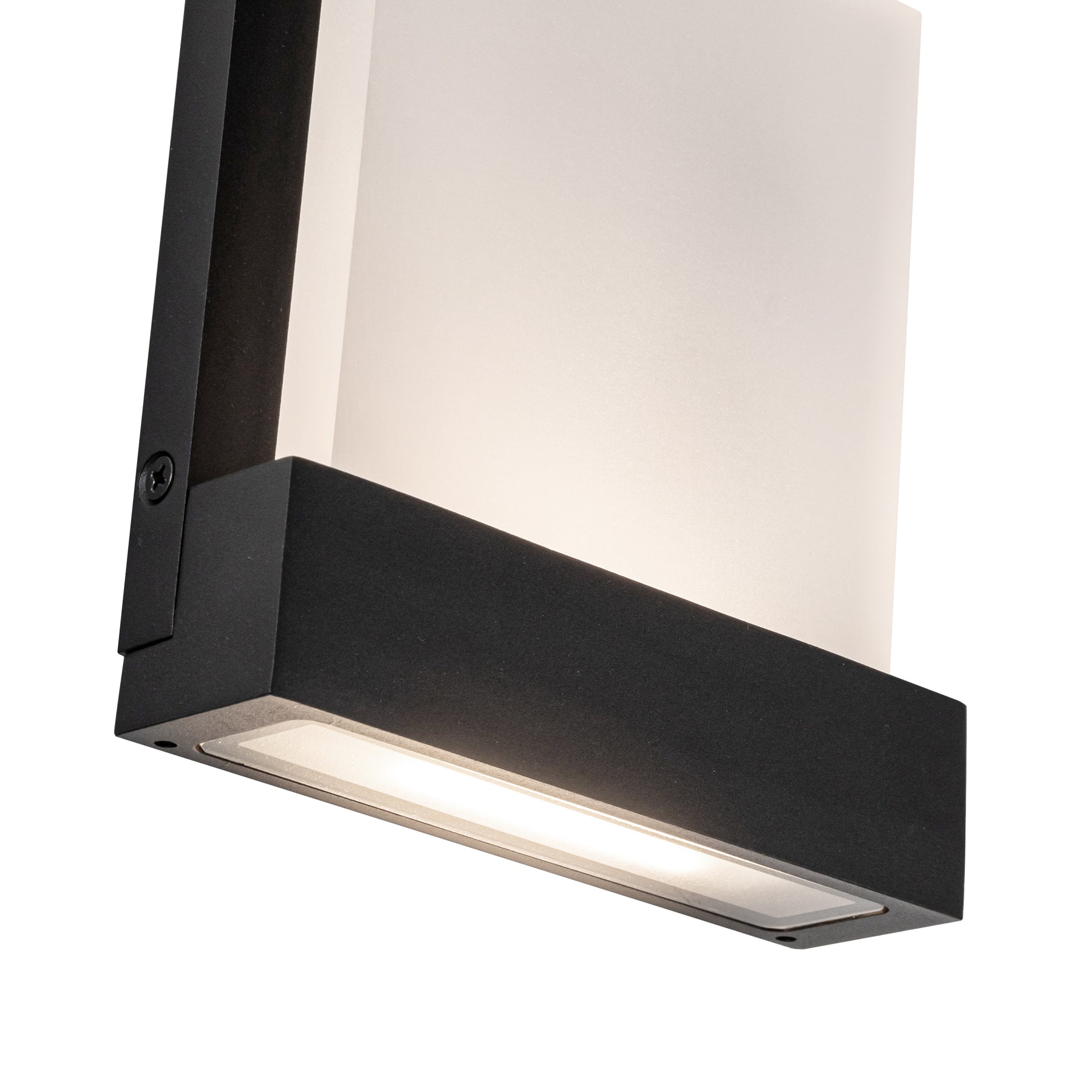 Guide 7-in Black LED All terior Wall