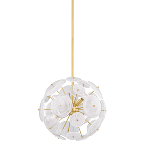 Mitzi TAMARA Chandelier in AGED BRASS